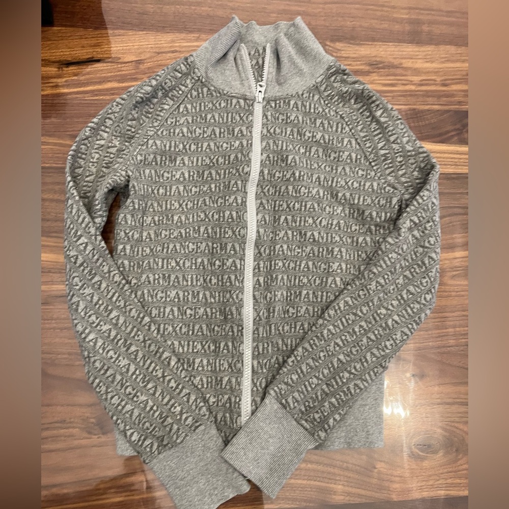 Armani Exchange Women’s Zip Up Crewneck